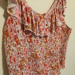 Plus Forever 21 off the shoulder lettuce top